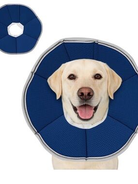 Blue Pet Recovery Collar - Comfortable Protective E-Collar for Dogs XL